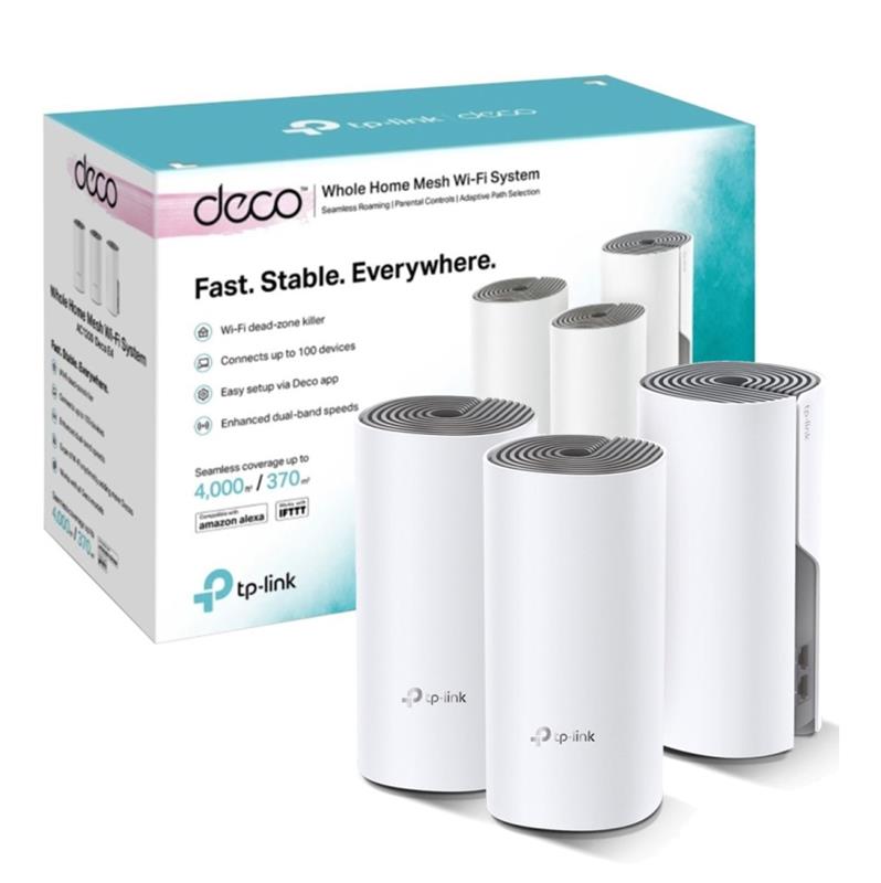 DECO E4 PACK DE 3 MESH TP LINK AC1200 WIFI SYSTEM   - TP-LINK

(6794)